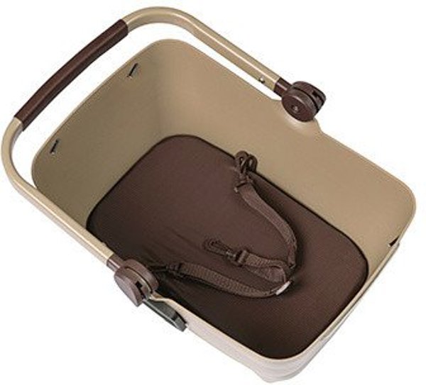 Basil Buddy Dog Μπροστινό Καλαθάκι Ποδηλάτου, Σύστημα KF, 32L, Bisotti Brown