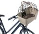 Basil Buddy Dog Μπροστινό Καλαθάκι Ποδηλάτου, Σύστημα KF, 32L, Bisotti Brown