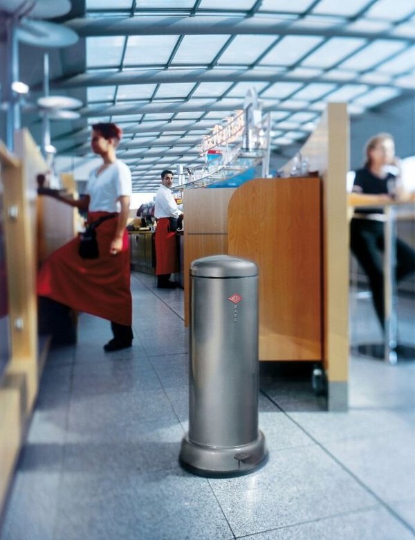 Wesco Pushboy Κάδος Απορριμμάτων 50l Λευκός