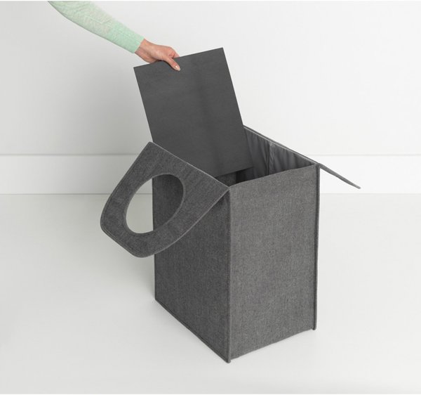 Brabantia Laundry To Go Καλάθι Απλύτων 55L, Αναδιπλούμενο, Ανθρακί
