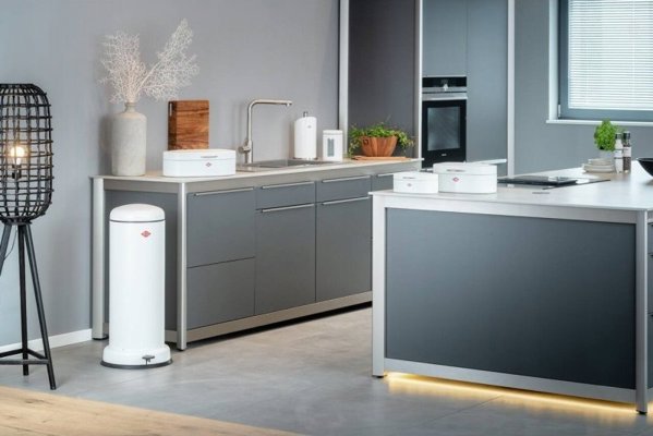 Wesco Big BaseBoy Κάδος Απορριμμάτων 30L, Λευκό Ματ