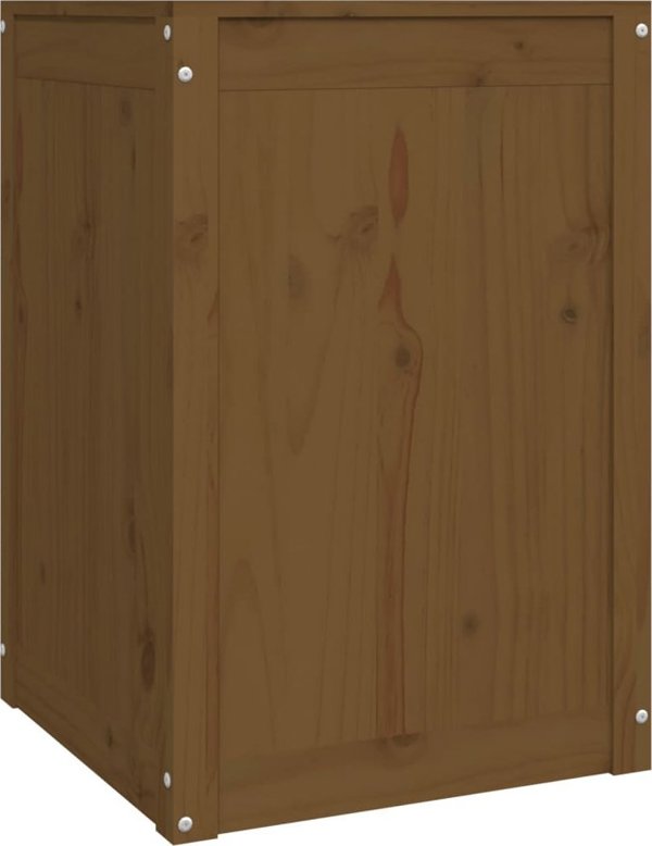 vidaXL Κουτί αποθήκευσης για ρούχα, μέλι καφέ, 44x44x66 εκ., ξύλο πεύκου