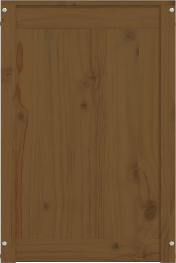 vidaXL Κουτί αποθήκευσης για ρούχα, μέλι καφέ, 44x44x66 εκ., ξύλο πεύκου