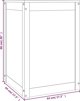 vidaXL Κουτί αποθήκευσης για ρούχα, μέλι καφέ, 44x44x66 εκ., ξύλο πεύκου