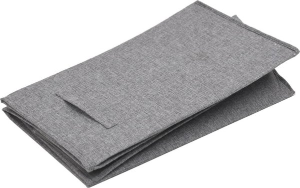 Kosz na pranie vidaXL skladany kosz na pranie szary 51x34,5x59 cm sztuczny len