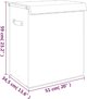 Kosz na pranie vidaXL skladany kosz na pranie szary 51x34,5x59 cm sztuczny len