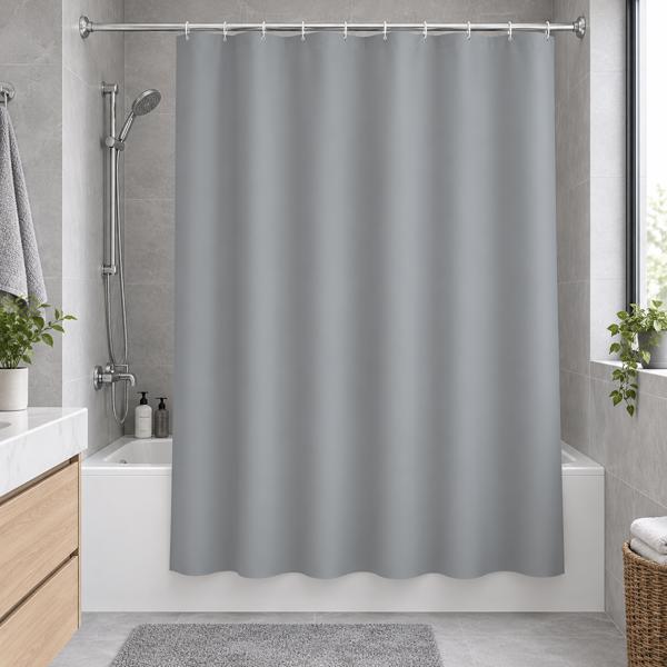 Κουρτίνα Μπάνιου 180x180cm PEVA Γκρι MRShome