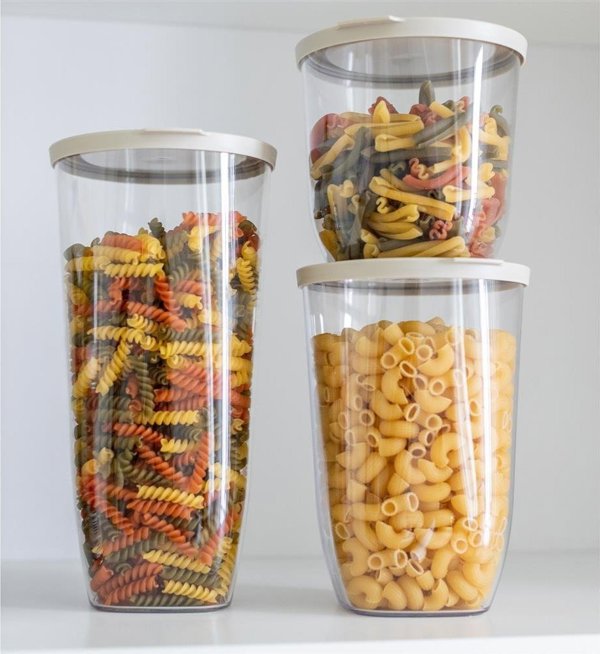 Koziol Δοχείο Αποθήκευσης Connect Dry M 1.5L, Αεροστεγές Δοχείο Τροφίμων, Desert Sand