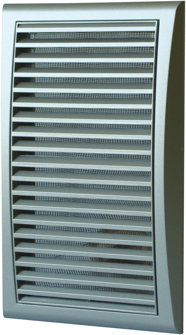 Πλέγμα αερισμού με δίχτυ 193x188mm σατινέ MW123SAT