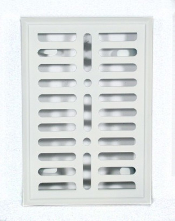 Μεταλλική βαμμένη λευκή σχάρα 140x210mm