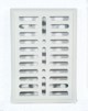 Μεταλλική βαμμένη λευκή σχάρα 140x210mm