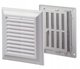 Kratka wentylacyjna regulowana 180x180mm z siatka bez kolnierza biala EL180AUR