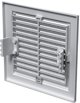 Kratka wentylacyjna MWR 175X175mm z siatka i uchwytami mocujacymi szary MWR175X175GR