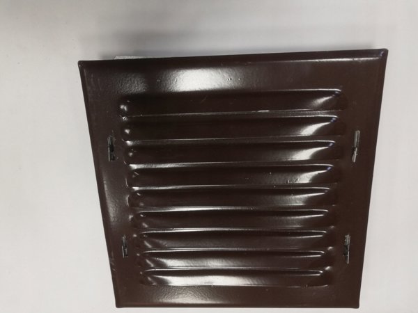 Μεταλλική γρίλια με πλέγμα 165x165mm καφέ WX1BR