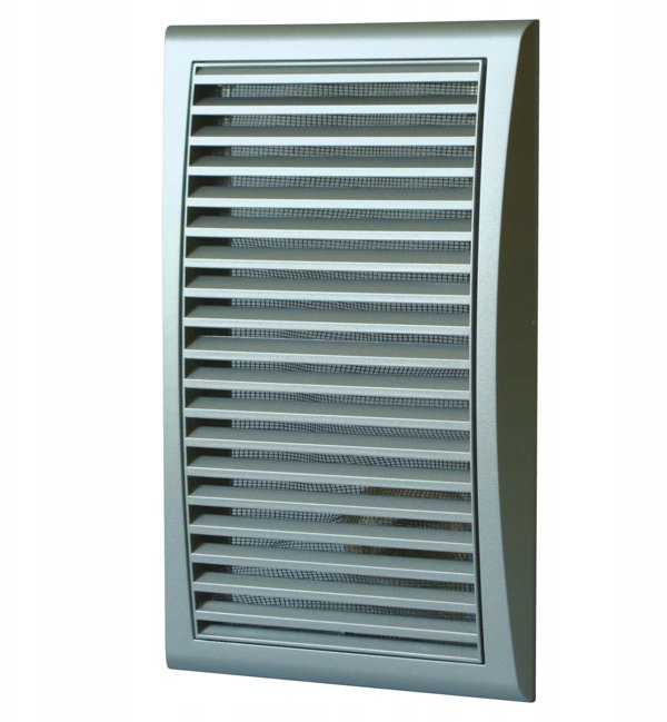 Γρίλια αερισμού με δίχτυ 172x247mm σε σατινέ φινίρισμα MW127SAT