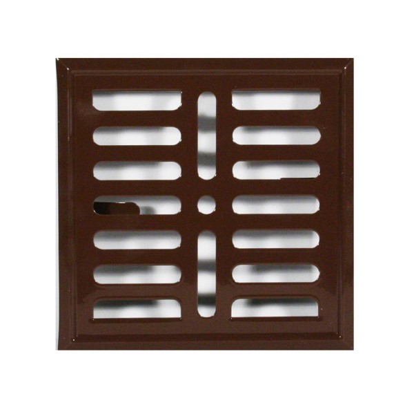 Kratka metalowa malowana brazowa 140x140mm