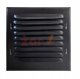 Kratka metalowa z siatka 165x165mm szara WX1GR