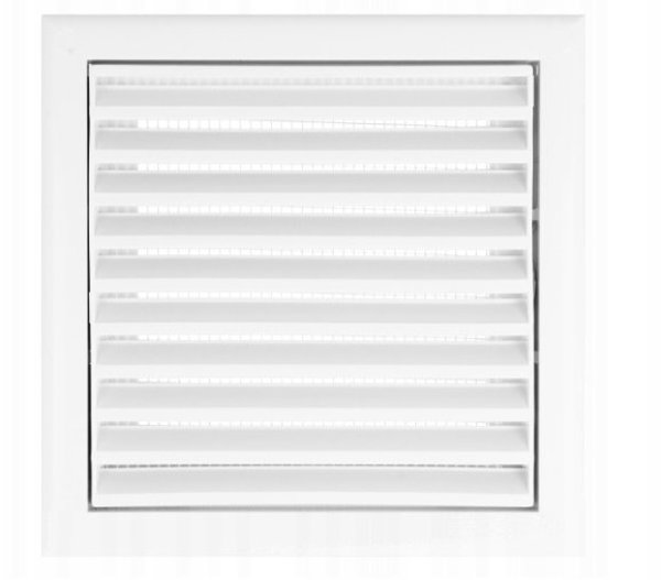 Kratka wentylacyjna regulowana 154x154 mm biala MW100ARK