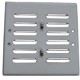 Kratka metalowa z szyldem nierdzewnym i zaluzja 140x140mm