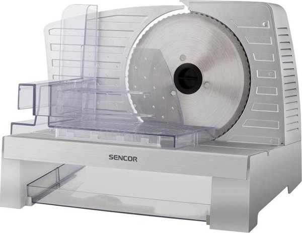 Sencor SFS 3050SS Ηλεκτρικός Κόφτης Τροφίμων με Ανοξείδωτο Μαχαίρι 170mm, Ρυθμιζόμενο Πλάτος Κοπής 0-23mm