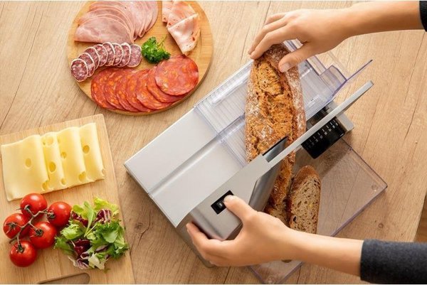 Sencor SFS 3050SS Ηλεκτρικός Κόφτης Τροφίμων με Ανοξείδωτο Μαχαίρι 170mm, Ρυθμιζόμενο Πλάτος Κοπής 0-23mm