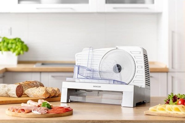 Sencor SFS 3050SS Ηλεκτρικός Κόφτης Τροφίμων με Ανοξείδωτο Μαχαίρι 170mm, Ρυθμιζόμενο Πλάτος Κοπής 0-23mm