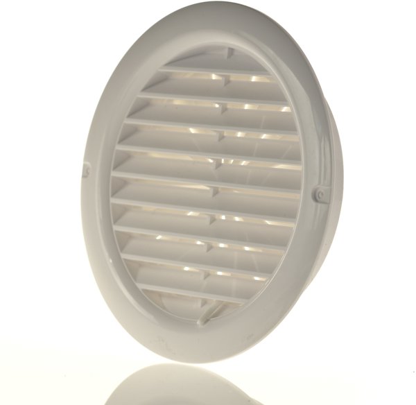 Kratka wentylacyjna okraga regulowana z kolnierzem fi 125mm MW125KOR