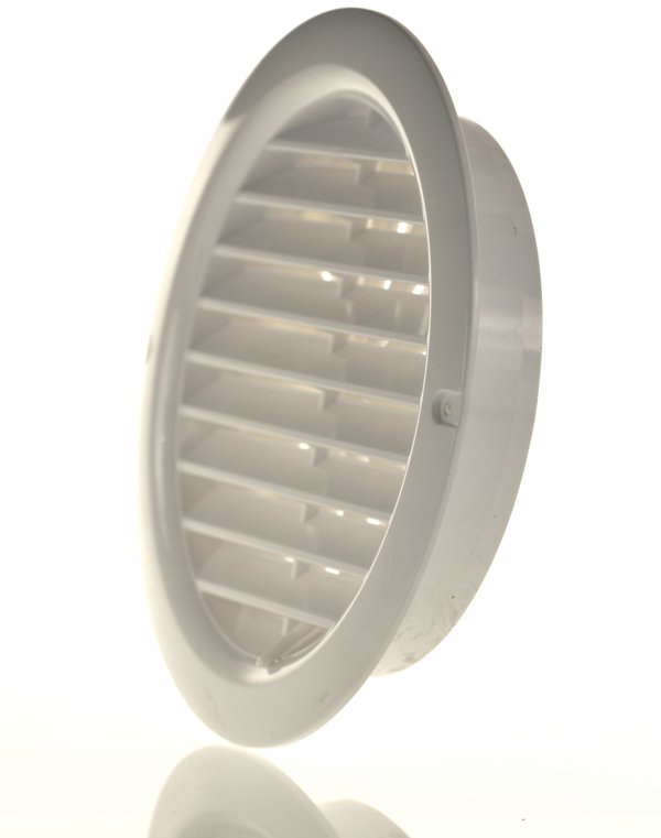 Kratka wentylacyjna okraga regulowana z kolnierzem fi 125mm MW125KOR