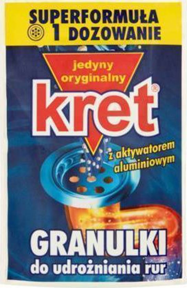 Kret Granulki do udrozniania rur saszetka 40g