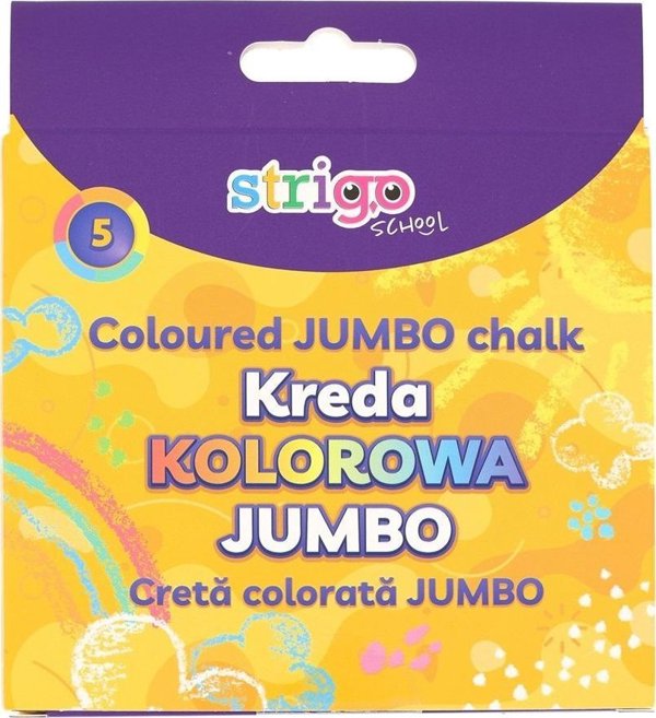 Kreda chodnikowa Jumbo 5 kolorow STRIGO