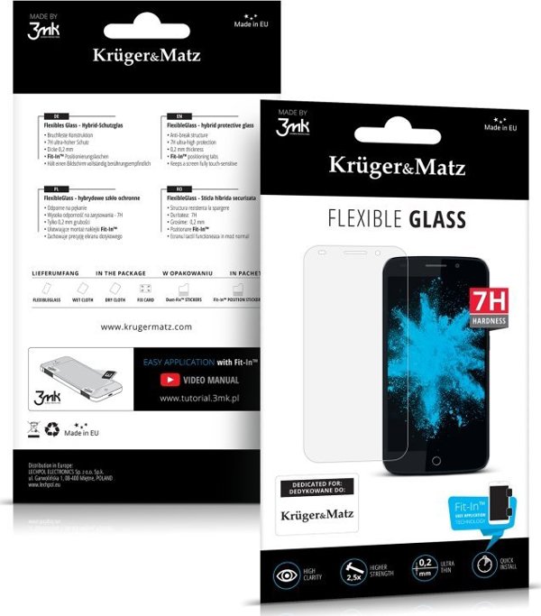 Υβριδικό Γυαλί Προστασίας Οθόνης Kruger&Matz για Smartphone Kruger&Matz Live 5