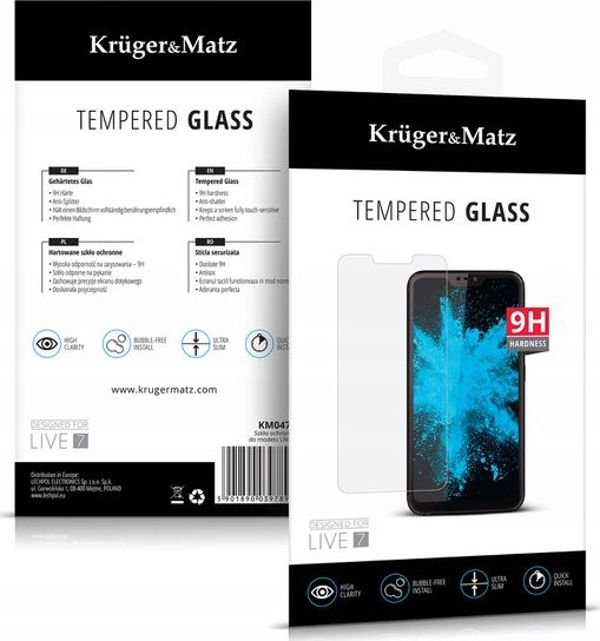 Kruger&Matz Σκληρυμένο Γυαλί Kruger Matz 9H για LIVE 7S