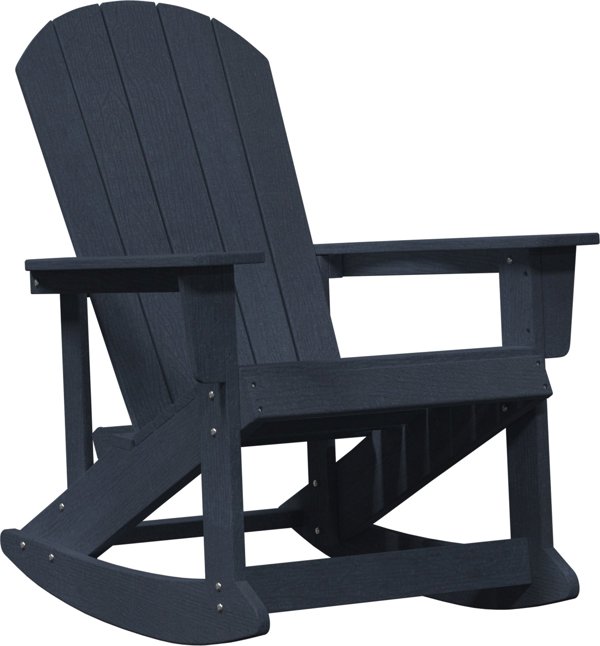 Κουνιστή Καρέκλα Adirondack Μπλε 73.5x92x90 cm HDPE