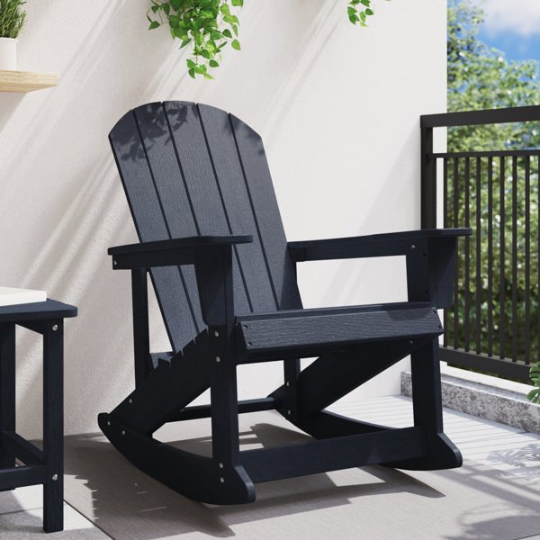 Κουνιστή Καρέκλα Adirondack Μπλε 73.5x92x90 cm HDPE