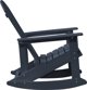 Κουνιστή Καρέκλα Adirondack Μπλε 73.5x92x90 cm HDPE