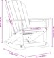 Κουνιστή Καρέκλα Adirondack Μπλε 73.5x92x90 cm HDPE