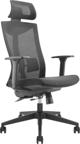 Ergo Office Εργονομική Καρέκλα Γραφείου ER-414 Premium, Ρυθμιζόμενο Ύψος & Ανάκλιση, Μαύρη