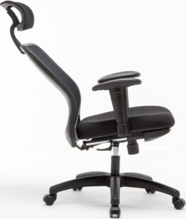 Office Products Καρέκλα Γραφείου Zakynthos, Ρυθμιζόμενα Υποβραχιόνια, Μαύρο Χρώμα