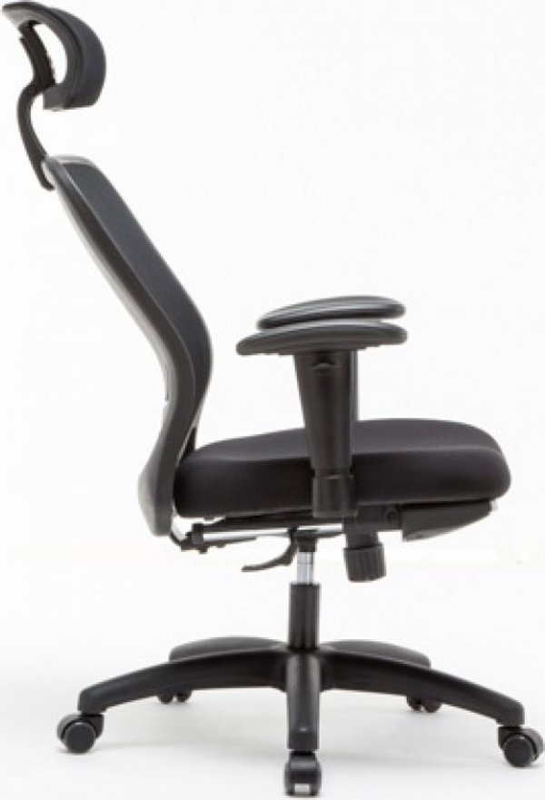 Office Products Καρέκλα Γραφείου Zakynthos, Ρυθμιζόμενα Υποβραχιόνια, Μαύρο Χρώμα