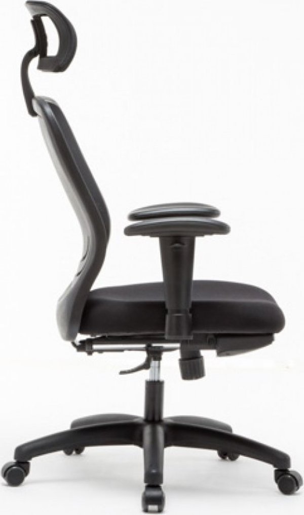 Office Products Καρέκλα Γραφείου Zakynthos, Ρυθμιζόμενα Υποβραχιόνια, Μαύρο Χρώμα