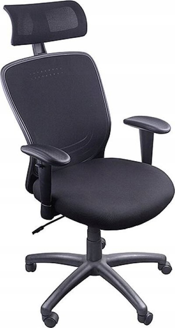 Office Products Καρέκλα Γραφείου Santorini, Εργονομική με Δίχτυ, Μαύρη