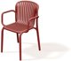 Krzeslo ogrodowe z podlokietnikami FBRK658 Brene - retro red