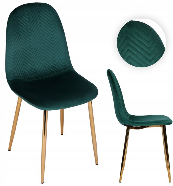 krzeslo tapicerowane salon biuro Avellino zielone