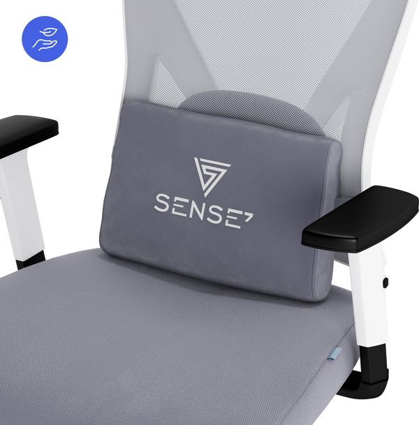 SENSE7 Tone Καρέκλα Γραφείου, Εργονομική Πολυθρόνα, Λευκό-Γκρι Χρώμα