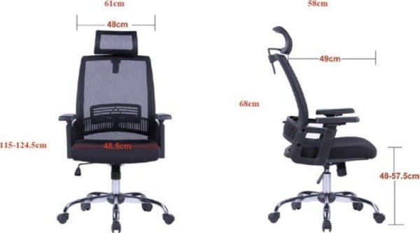 Office Products Καρέκλα Γραφείου Mykonos Μαύρη