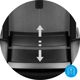 Huzaro Manager 2.1 Εργονομική Καρέκλα Γραφείου, Με Mesh Ύφασμα, Οσφυϊκή Υποστήριξη & Μηχανισμό TILT PLUS, Μαύρη