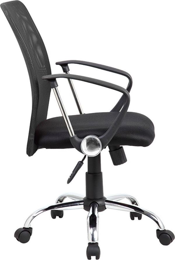 Καρέκλα Γραφείου Office Products Lipsi Με Μπράτσα, Ρυθμιζόμενη Πλάτη, Μαύρη