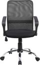 Καρέκλα Γραφείου Office Products Lipsi Με Μπράτσα, Ρυθμιζόμενη Πλάτη, Μαύρη