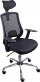 Office Products Itaka Καρέκλα Γραφείου Εργονομική με Δίχτυ, Ρυθμιζόμενη Πλάτη 120°, Μαύρη