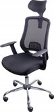 Office Products Itaka Καρέκλα Γραφείου Εργονομική με Δίχτυ, Ρυθμιζόμενη Πλάτη 120°, Μαύρη